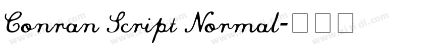 Conran Script Normal字体转换 Conran Script Normal字体转换